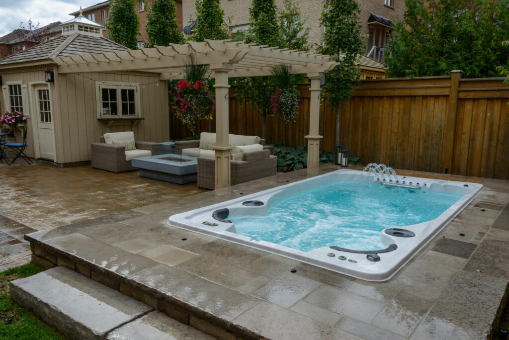 Hot tub garden ideas