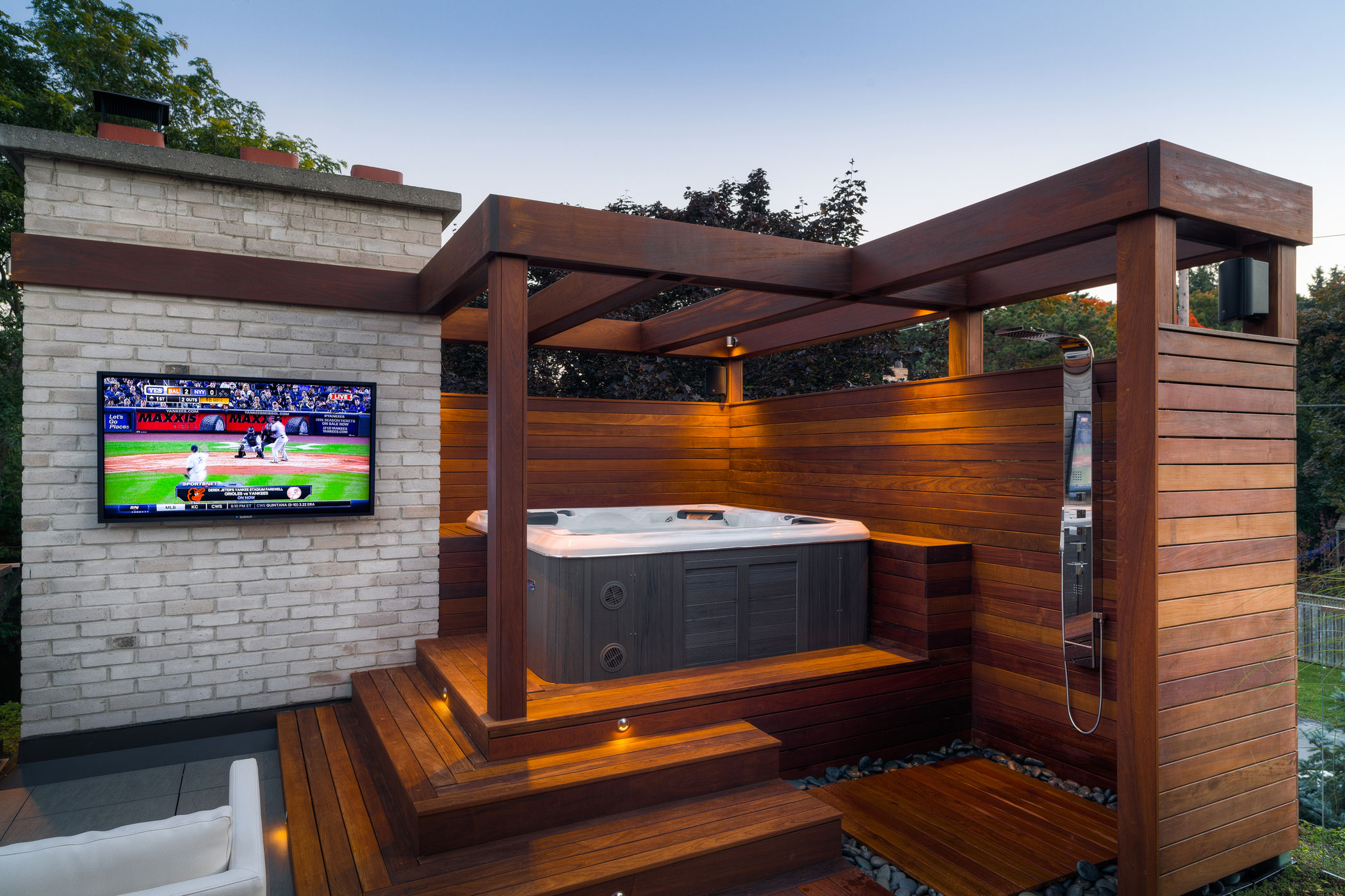Hot tub shelter ideas